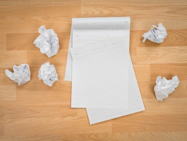 White notebook papers — Stock Photo, Image