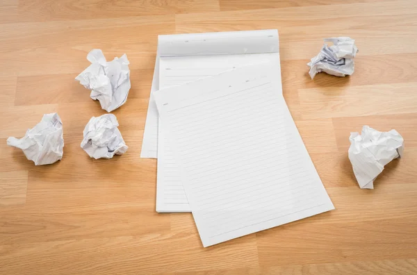 White notebook papers — Stock Photo, Image