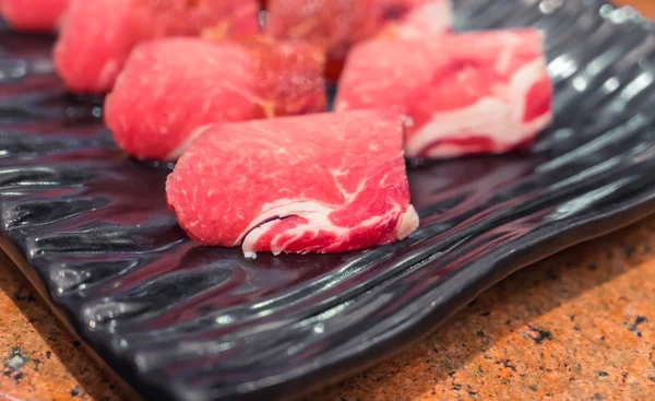 Μπάρμπεκιου βόειο κρέας φέτες — Φωτογραφία Αρχείου
