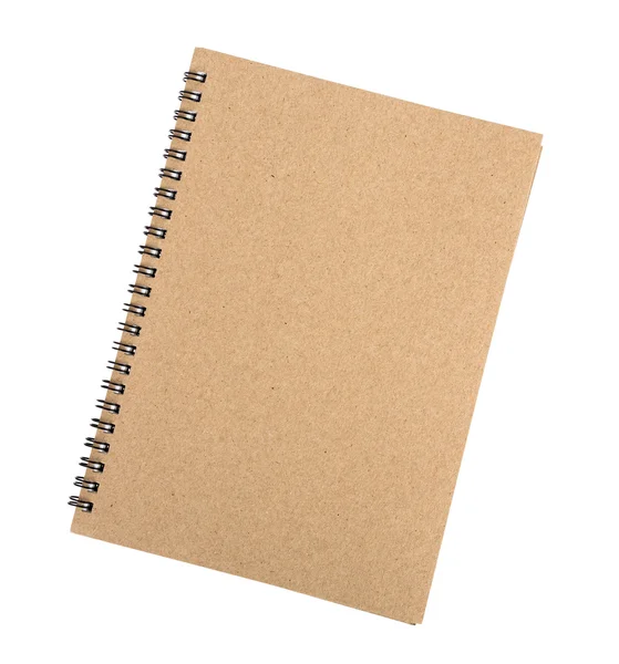 Notebook marrone modello up — Foto Stock