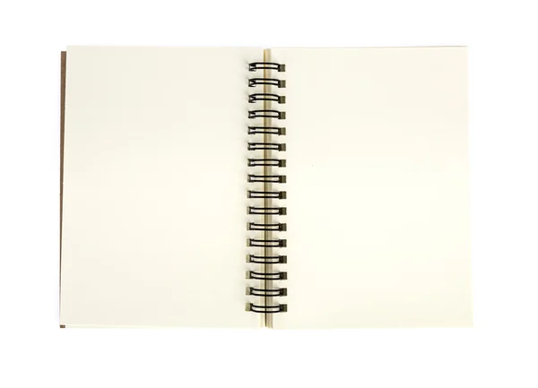 Notebook em branco mock up — Fotografia de Stock