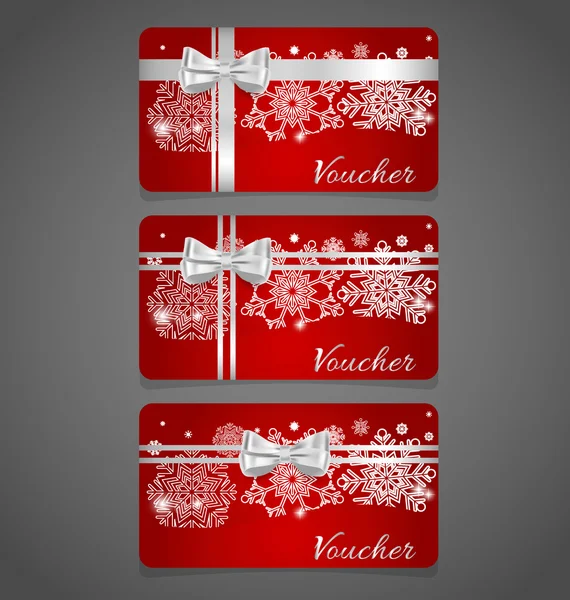 Coupons cadeau vacances — Image vectorielle