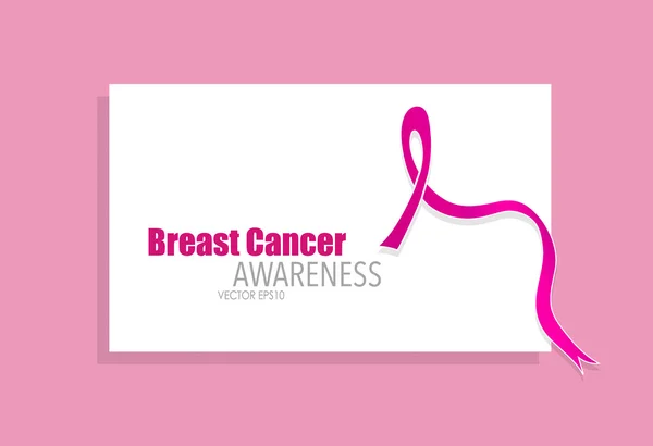 Concientización sobre el cáncer de mama — Archivo Imágenes Vectoriales