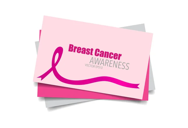 Göğüs Kanseri Farkındalığı — Stok Vektör
