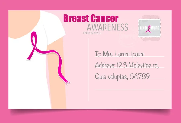 乳腺癌意识 — 图库矢量图片