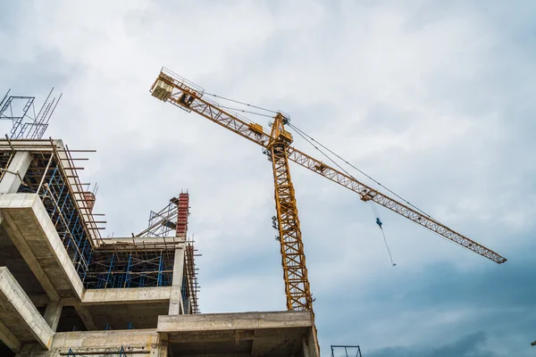 Baustelle Kräne — Stockfoto