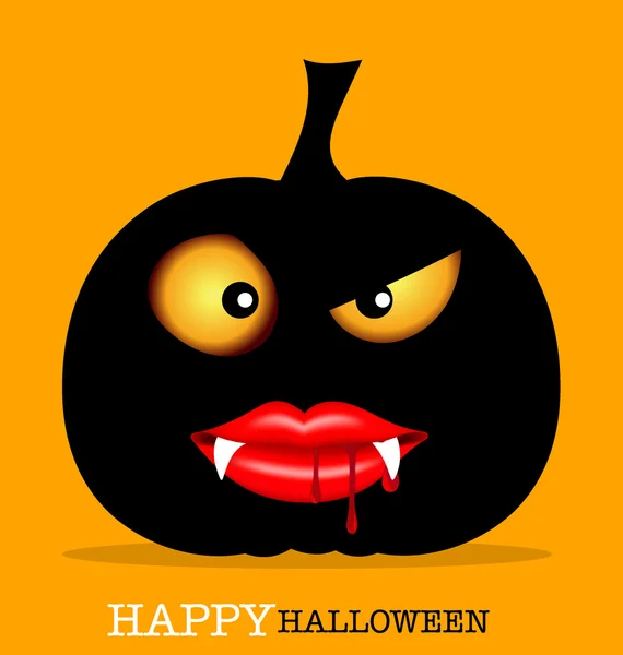 Halloween ontwerp met pompoen — Stockvector