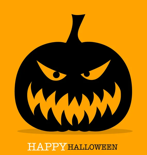 Halloween con calabaza de diseño — Vector de stock