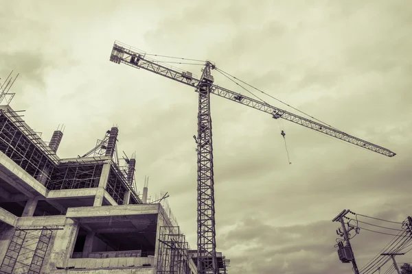 Cranes  construction site — Stock Photo, Image