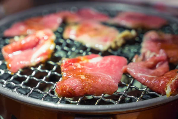 Primer plano de la parrilla de carne — Foto de Stock