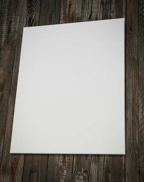 White canvas on floor — Stock Photo, Image