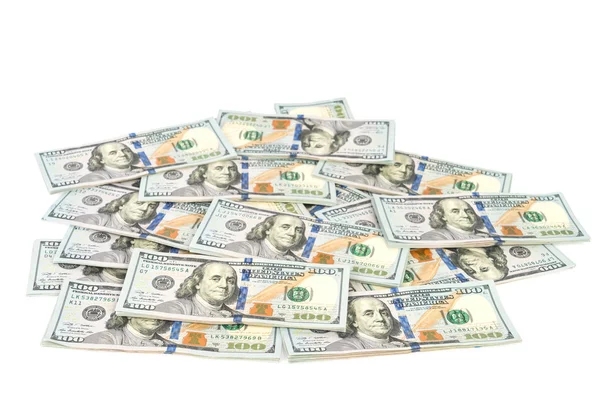 Enyüz dolarlık banknotlar — Stok fotoğraf