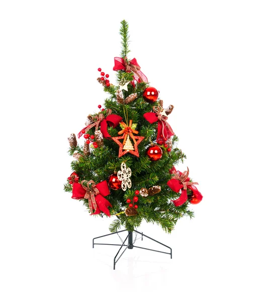 Albero di Natale con giocattoli — Foto Stock