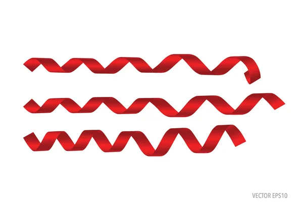 Дизайн с красными лентами — стоковый вектор