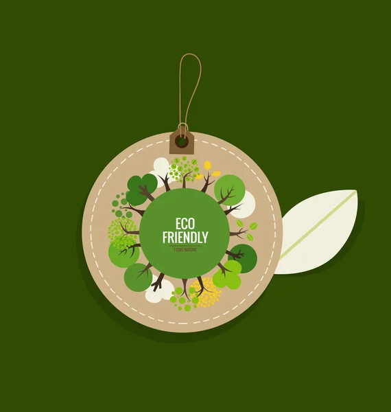 Organic label and card — Stock Vector