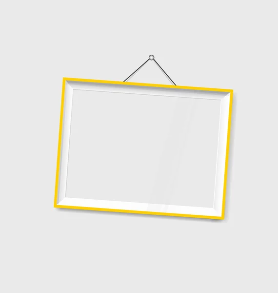 Modern frame on wall — Stock Vector