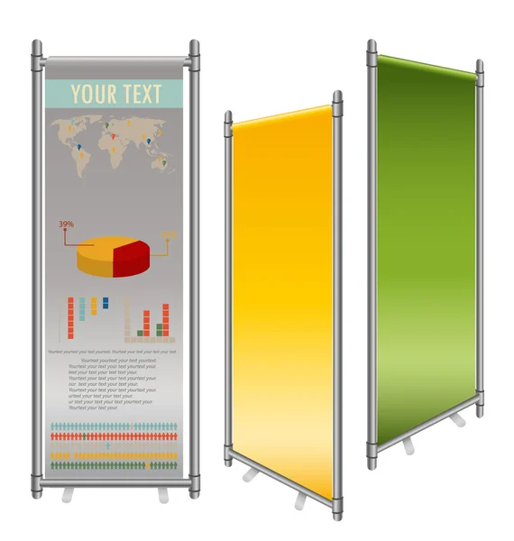 Modelli di visualizzazione spazi vuoti — Vettoriale Stock