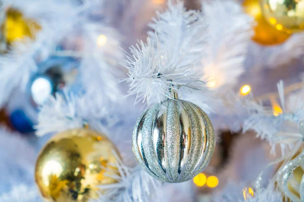 Christmas tree and decorations — Stock Photo, Image