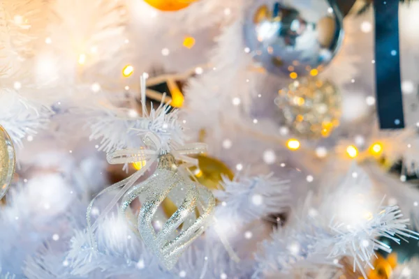 Christmas tree and decorations — Stock Photo, Image