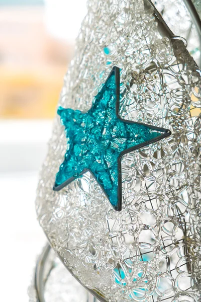 Прикрасою blue star — стокове фото