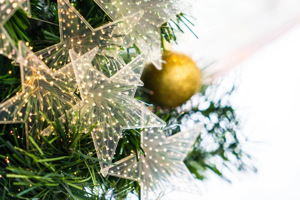 Christmas tree with stars — Stock Photo, Image