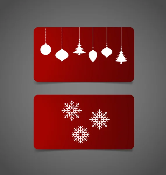 クリスマスのグリーティング カード, — ストックベクタ