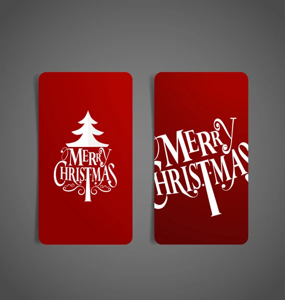 Tarjetas de felicitación de Navidad , — Vector de stock