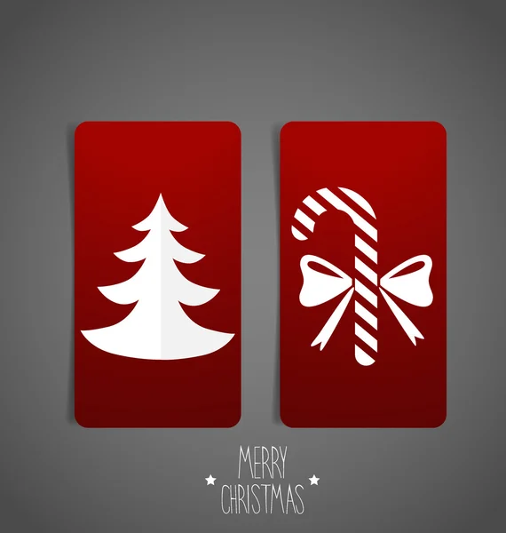 Weihnachtsgrußkarten, — Stockvektor
