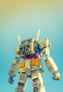 anime robot Gundam heykeli
