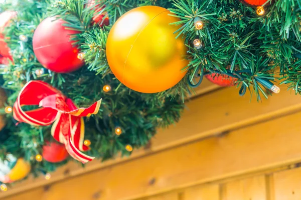 Christmas tree and decorations — Stock Photo, Image