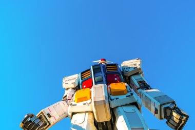 anime robot Gundam heykeli