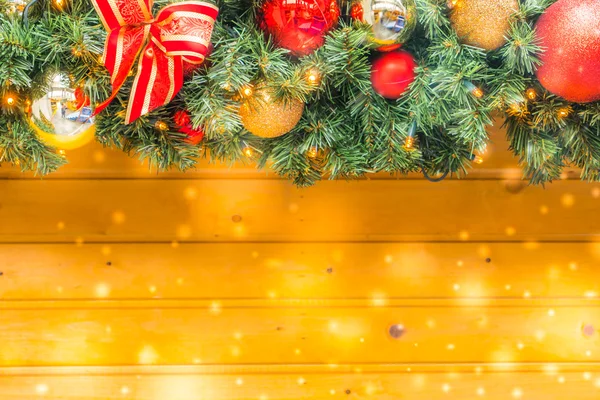 Christmas tree and decorations — Stock Photo, Image