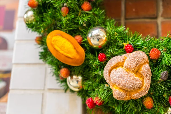 Christmas tree and decorations — Stock Photo, Image