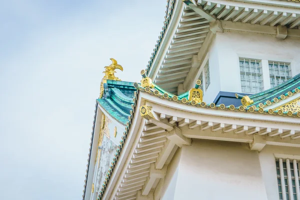 Hermoso castillo de Osaka en Osaka — Foto de Stock