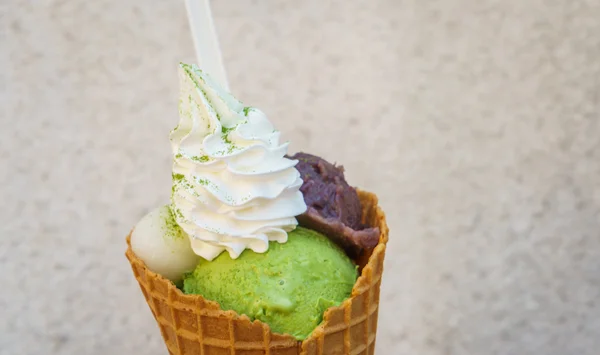 Grüntee-Eis — Stockfoto