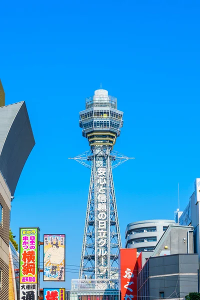 Tsutenkaku wieża w shinsekai — Zdjęcie stockowe