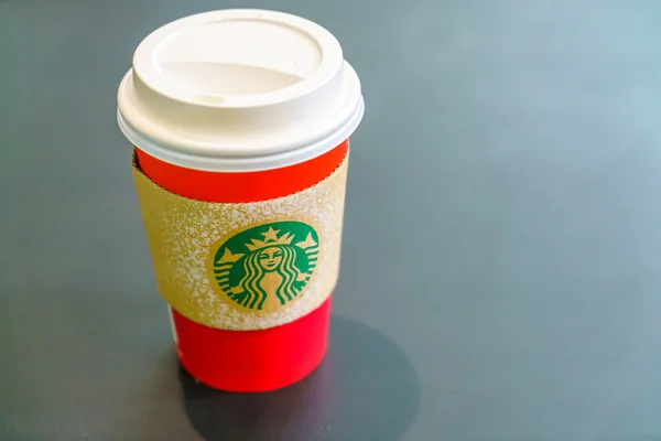 Starbucks kaffe bakgrund. — Stockfoto