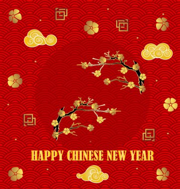 Çin Yeni Yıl tebrik kartı