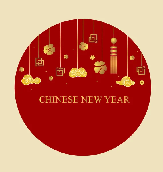 Chinese new year background — Stock Vector