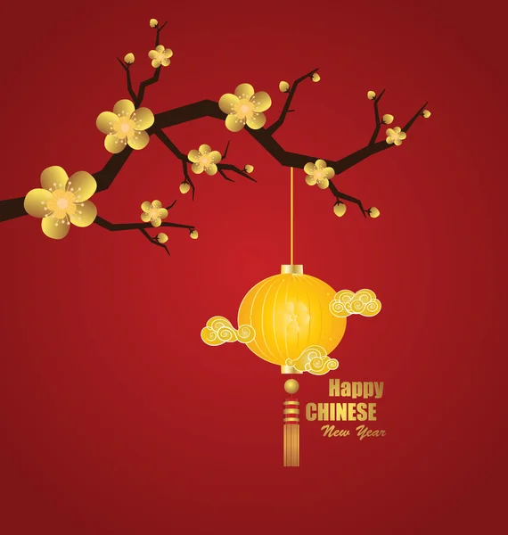 Nouvel an chinois carte de vœux — Image vectorielle