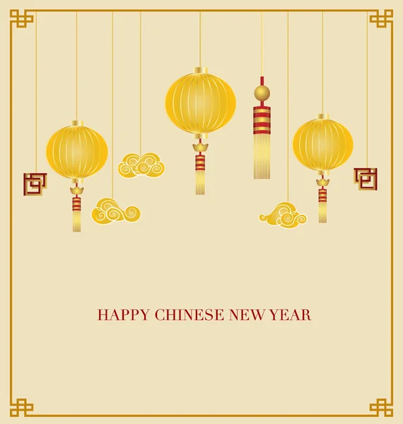 中国の新年の背景 — ストックベクタ