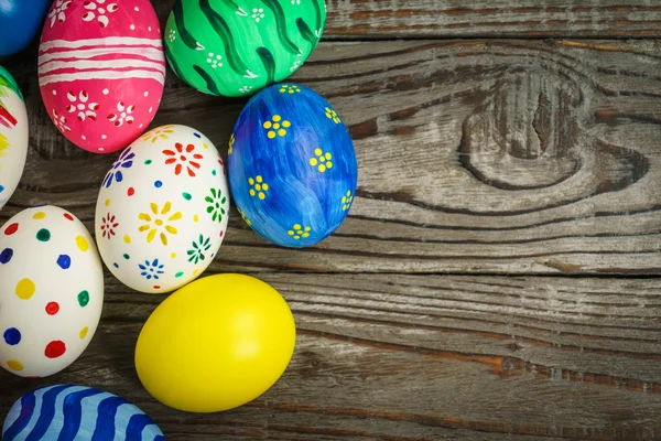 Easter eggs on table — Stock Photo, Image