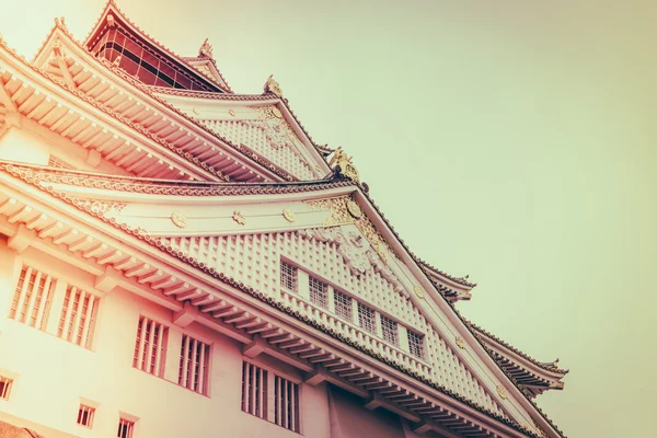 在大阪市的城堡 — 图库照片