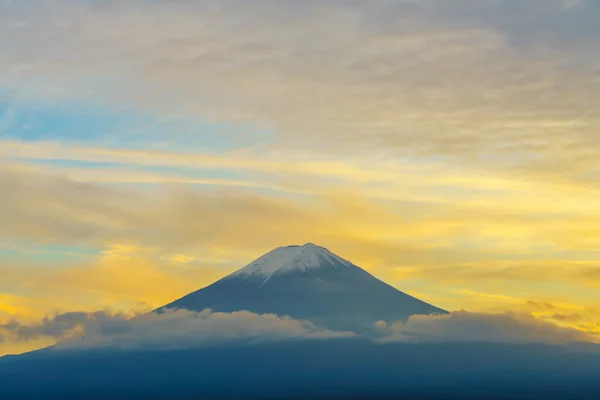 Monte Fuji durante o pôr do sol — Fotografia de Stock