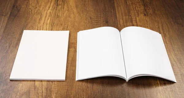 Empty and white Booklets — Stock Photo, Image