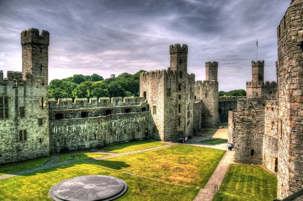 Caernarfon Castle. Storbritannien. — Stockfoto