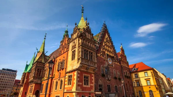 Ayuntamiento Medieval Wroclaw Polonia — Foto de Stock