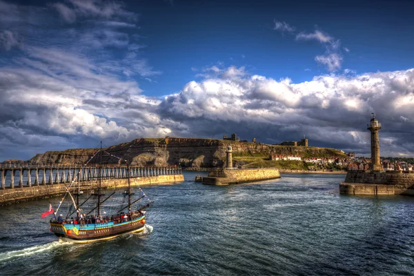 Whitby. Storbritannien. — Stockfoto