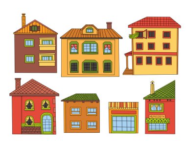 elle çizilmiş evleri