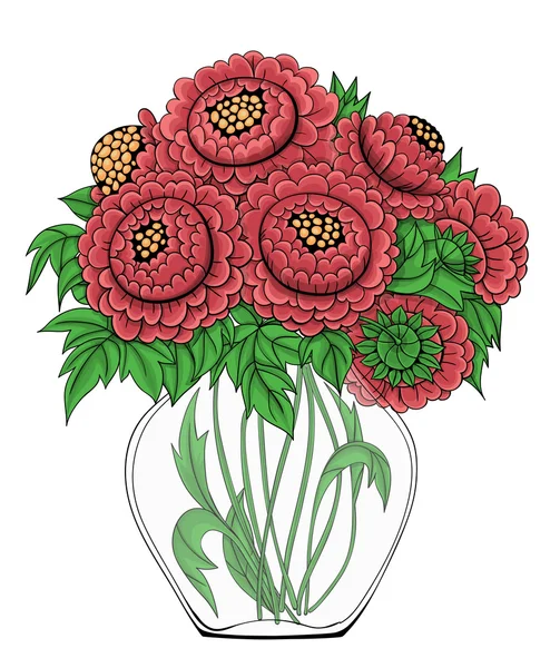 Kézzel rajzolt pünkösdi rózsa csokor — Stock Vector